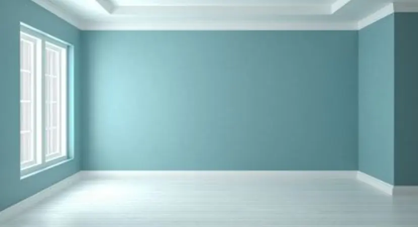 Pièce peinte, finition soignée, RUSHITI Rénovation